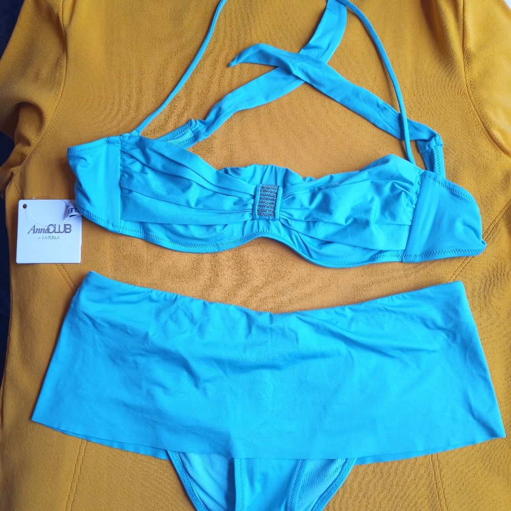 La Perla 2 ps size 6 turquoise swimsuit